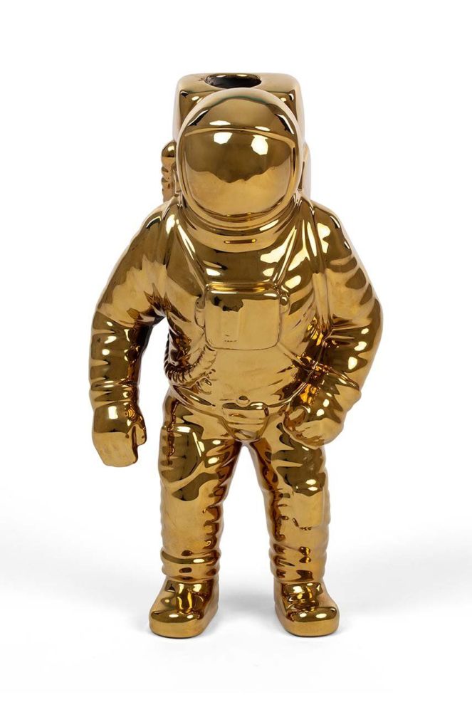 Декоративна ваза Seletti Cosmic Diner Starman колір жовтий (3616107)