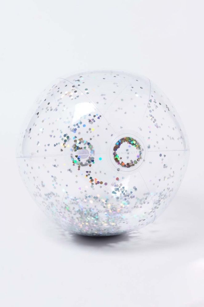 Пляжний м'яч SunnyLife Glitter колір прозорий