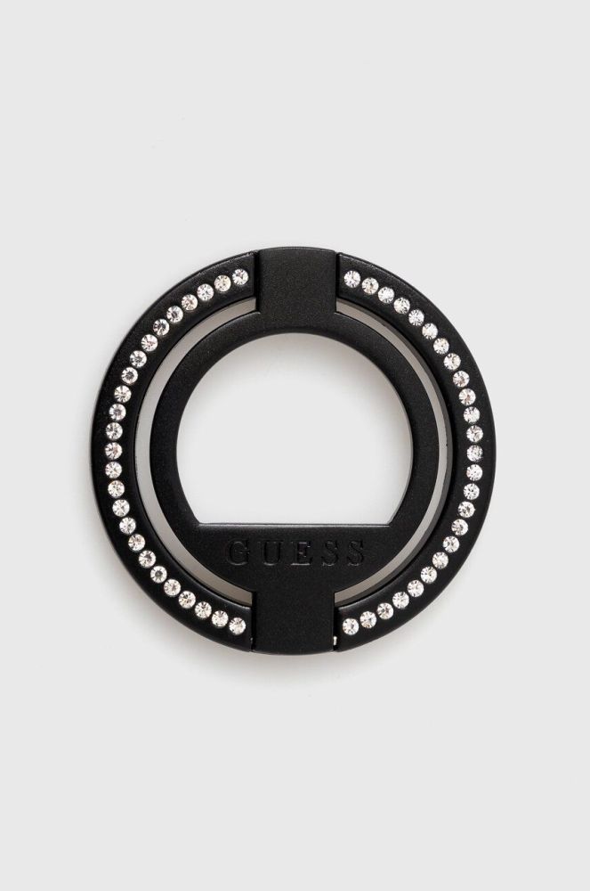Тримач для телефону з кільцем для пальця Guess MagSafe Ring колір чорний
