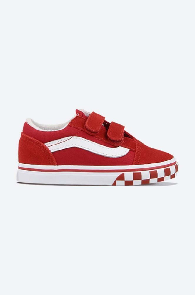 Дитячі кеди Vans Old Skool V колір червоний