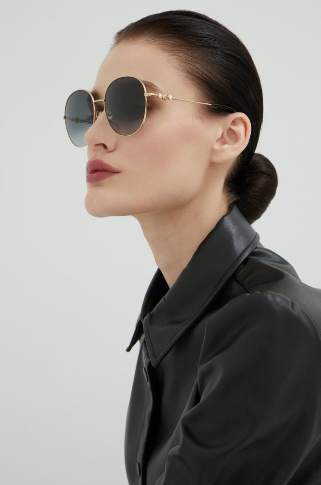 Сонцезахисні окуляри Jimmy Choo жіночі колір чорний (2569690)