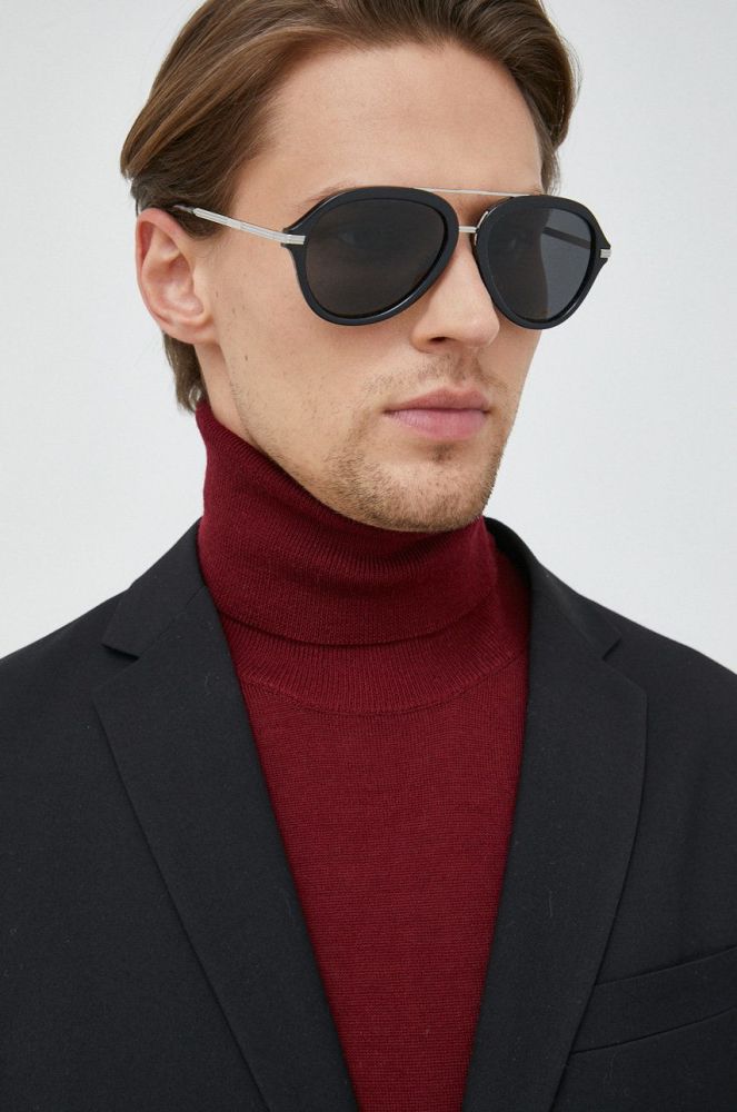 Сонцезахисні окуляри Burberry чоловічі колір чорний (2922953)