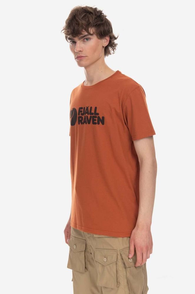 Футболка Fjallraven колір помаранчевий з принтом F87310.243-243