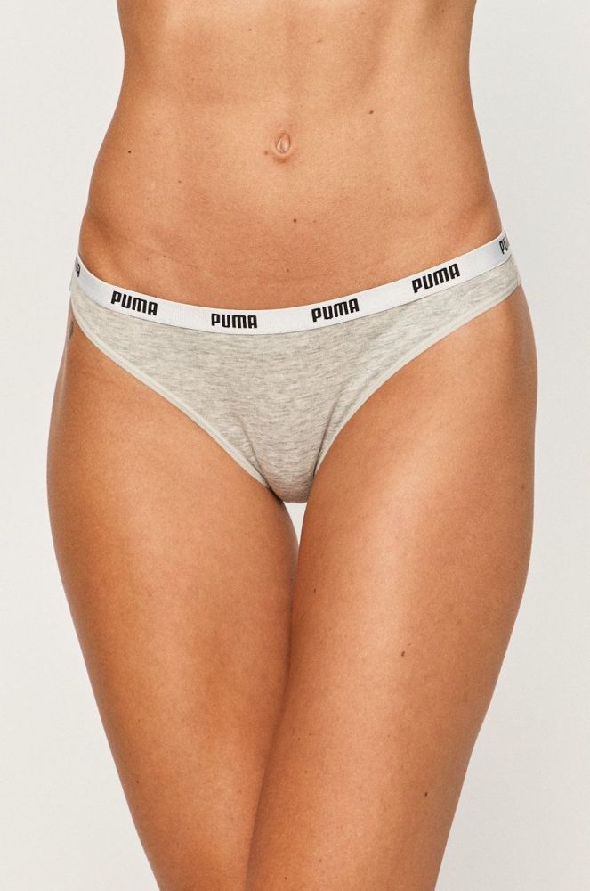 Труси Puma 2-pack колір сірий