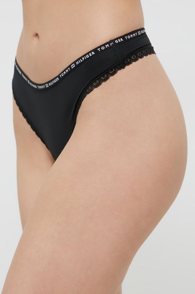 Стринги Tommy Hilfiger (3-pack) колір чорний (1900756)