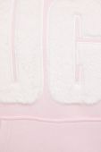 Кофта UGG жіноча колір рожевий з капюшоном з аплікацією 1121385-BLK