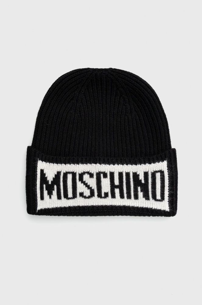 Шапка Moschino колір чорний