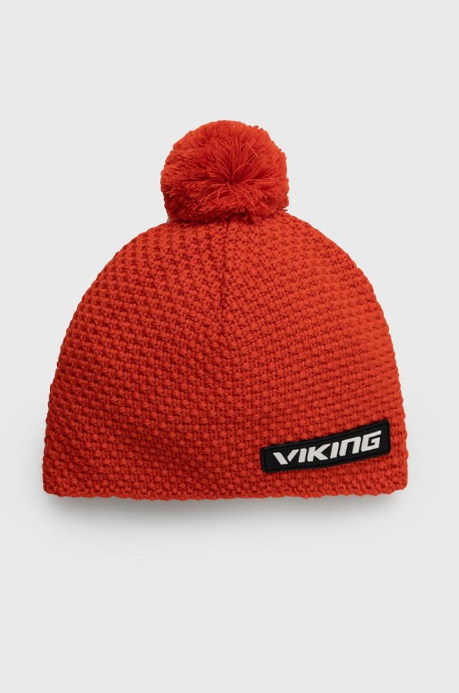 Шапка Viking колір червоний вовна