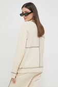 Кофта Ellesse жіноча колір бежевий однотонна
