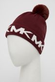 Шапка Michael Kors колір бордовий з тонкого трикотажу
