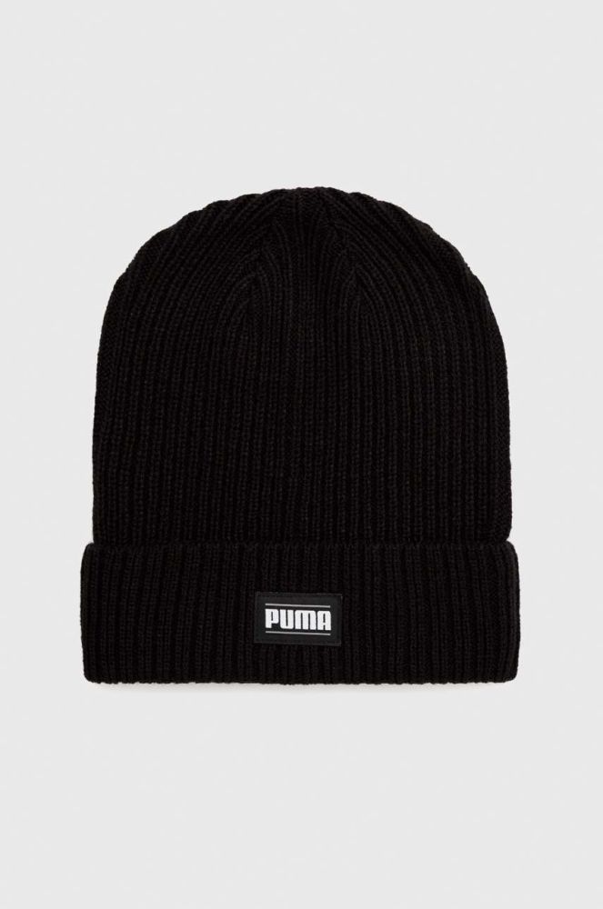Шапка Puma колір чорний з тонкого трикотажу (2840300)