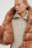 Пухова куртка MMC STUDIO Maffo Gloss жіноча колір коричневий зимова oversize