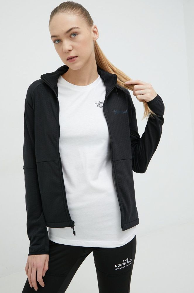 Спортивна кофта Marmot Leconte Fleece колір чорний