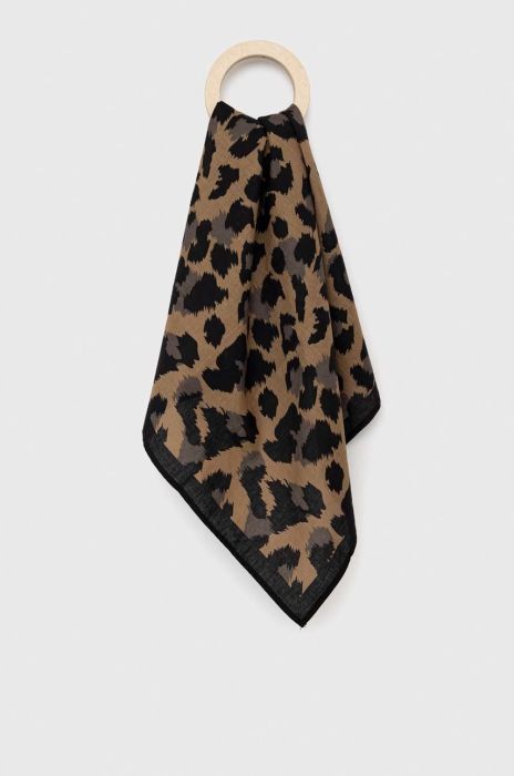 Хустка Vans чоловіча колір коричневий візерунок VN0A7SAJLPR1-LEOPARD