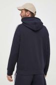 Кофта Armani Exchange чоловіча колір синій з капюшоном з принтом