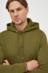Кофта Tommy Hilfiger чоловіча колір зелений з капюшоном з принтом (3546152)