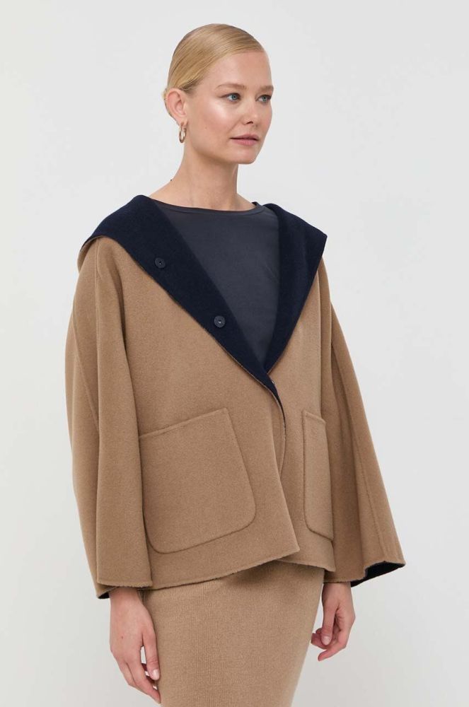 Weekend Max Mara колір синій перехідна oversize