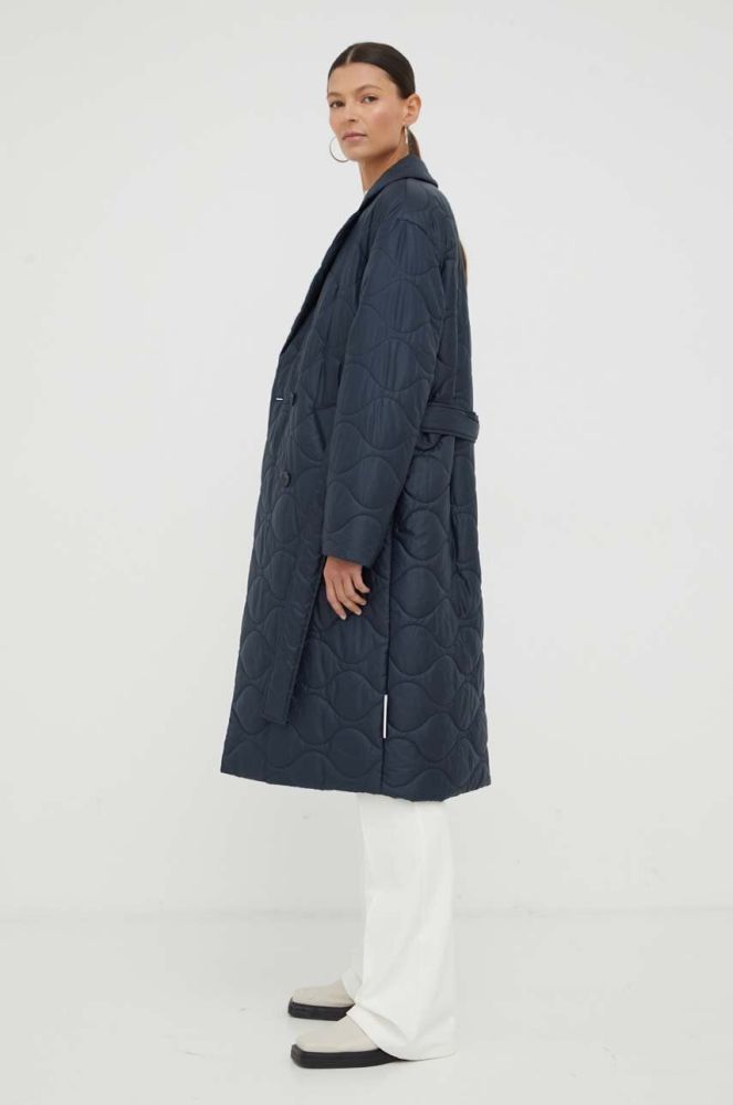 Куртка Marc O'Polo жіноча колір синій перехідна oversize