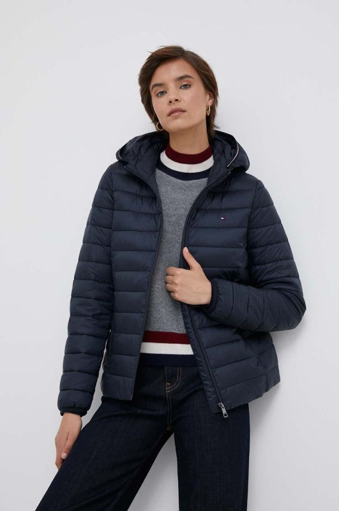 Куртка Tommy Hilfiger жіноча колір синій перехідна (3319701)