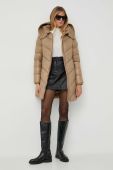 Куртка BOSS жіноча колір бежевий зимова