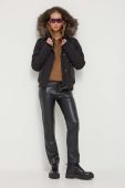 Куртка Superdry жіноча колір чорний зимова (3489596)