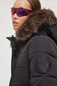 Куртка Superdry жіноча колір чорний зимова (3489596)