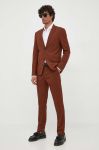 Костюм Lindbergh чоловічий колір коричневий однотонна