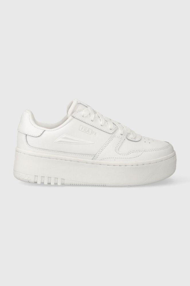 Шкіряні кросівки Fila FXVENTUNO PLATFORM колір білий