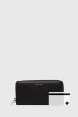 Шкіряний гаманець Coccinelle жіночий колір чорний (3376862)
