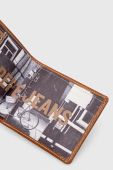 Шкіряний гаманець Pepe Jeans Arnold чоловічий колір коричневий