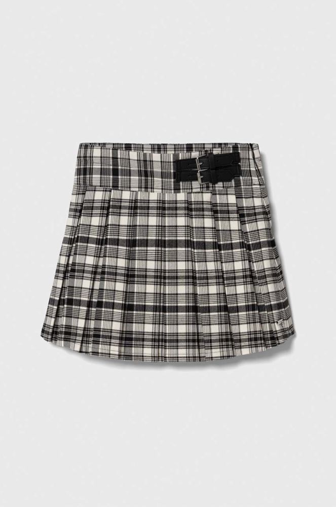 Дитяча спідниця Guess колір чорний mini розкльошена (3582779)