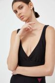 Комбінезон Guess колір чорний декольте трикутник (3410029)
