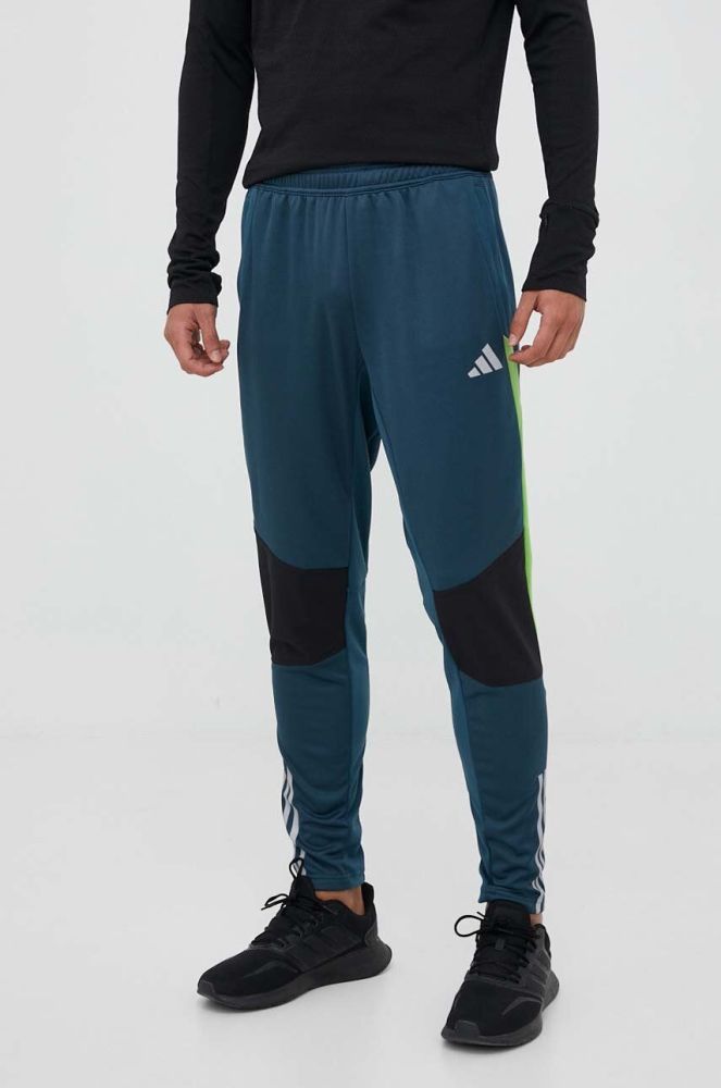Штани для тренувань adidas Performance Tiro 23 Competition Winterized візерунок колір блакитний