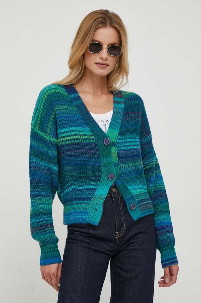 Вовняний кардиган United Colors of Benetton колір барвистий (3679326)