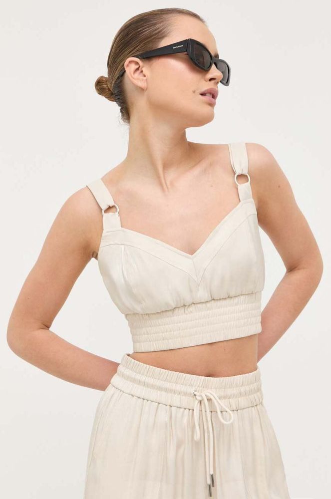 Топ Guess жіночий колір бежевий (3330734)
