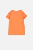 Дитяча футболка Coccodrillo колір помаранчевий однотонний