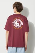 Бавовняна футболка Puma PUMA X STAPLE чоловіча колір бордовий з принтом