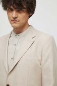 Піджак з домішкою льону Medicine чоловіча колір бежевий