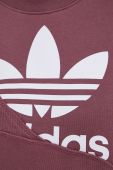 Кофта adidas Originals Adicolor HC4620 жіноча колір фіолетовий гладка HC4620-QUICRI