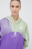 Вітровка adidas Performance Back to Sport колір фіолетовий перехідна oversize