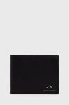 Шкіряний гаманець Armani Exchange чоловічий колір чорний (1996612)