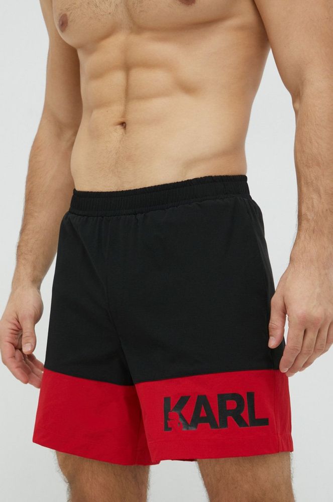 Купальні шорти Karl Lagerfeld колір чорний (2896146)