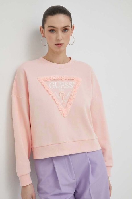 Кофта Guess жіноча колір помаранчевий однотонна (3098645)