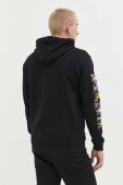 Кофта Billabong x Keith Haring чоловіча колір чорний з капюшоном з принтом