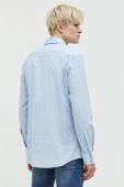 Сорочка HUGO чоловіча regular з італійським коміром колір блакитний