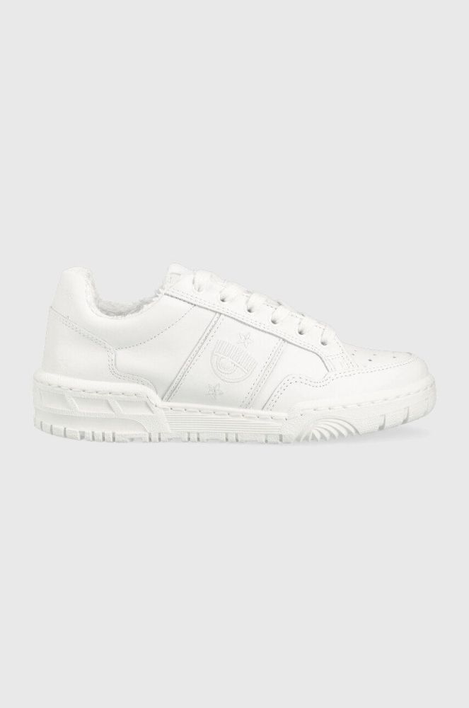 Шкіряні кросівки Chiara Ferragni CF3109_009 колір білий CF1 LOW