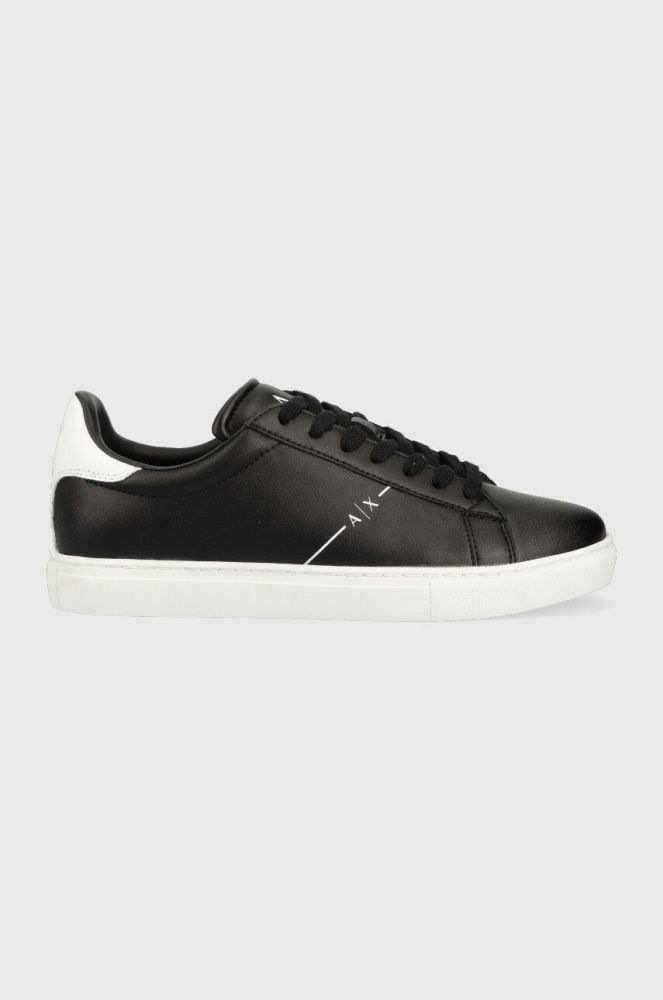 Шкіряні кросівки Armani Exchange XUX001.XV093.S277 колір чорний XUX001 XV093 S277