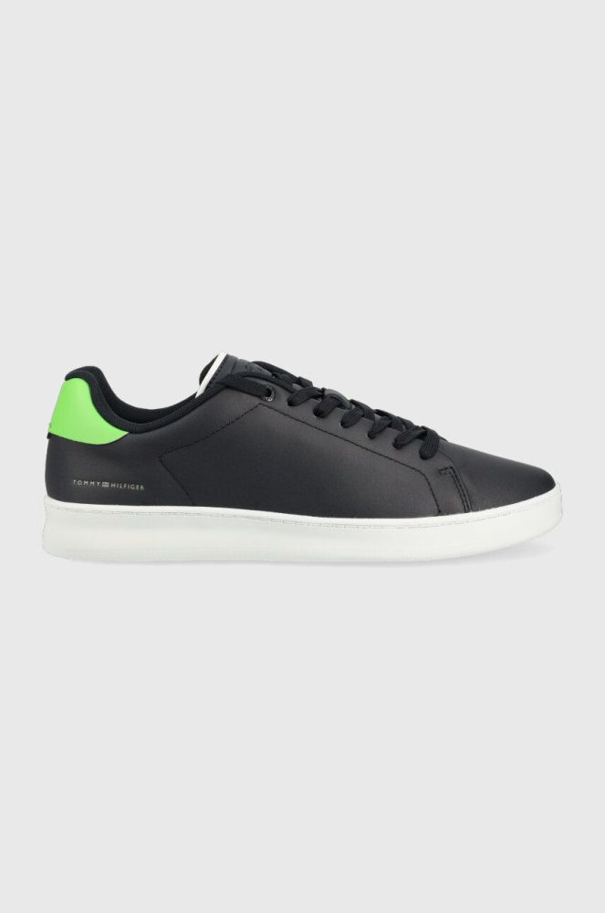 Шкіряні кросівки Tommy Hilfiger COURT SNEAKER LEATHER CUP колір синій (3101726)