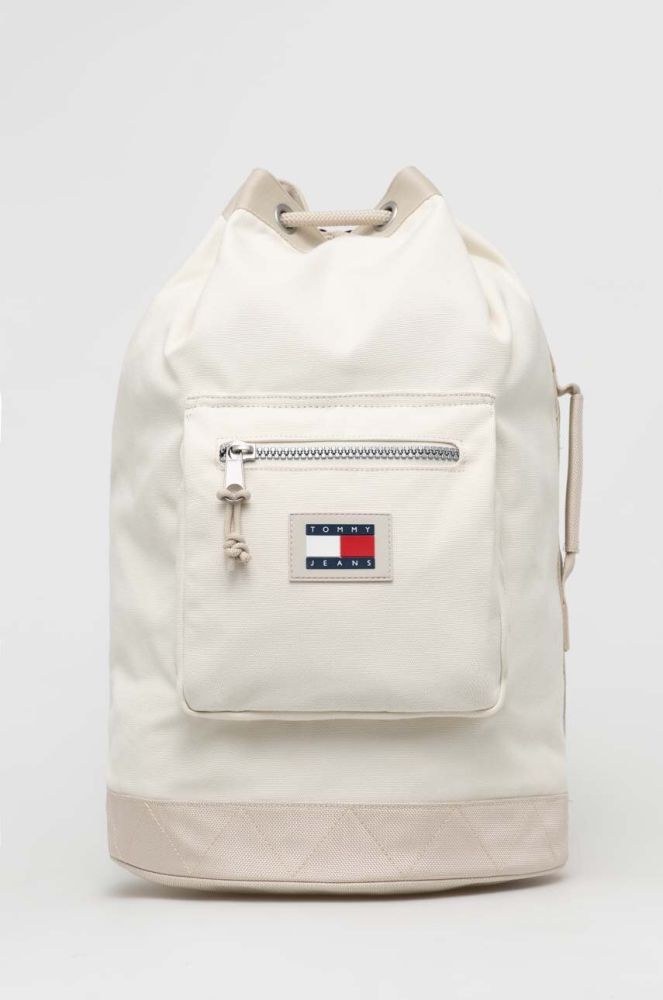 Рюкзак Tommy Jeans колір бежевий однотонний