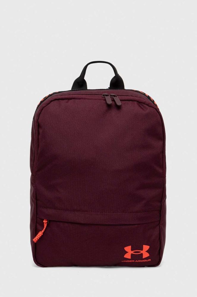 Рюкзак Under Armour колір бордовий великий однотонний